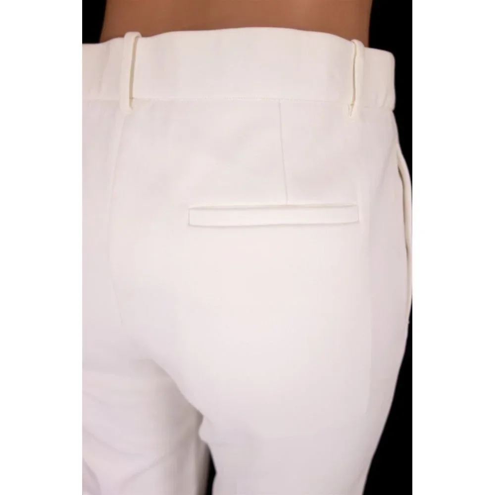 THE ROW New William Single-Pleat Straight-Leg Pants in Cream As-is - Picture 6 of 9